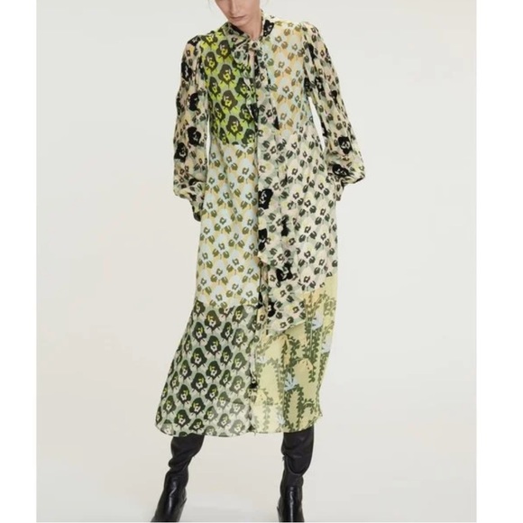 New! DOROTHEE SCHUMACHER Article Flower Patch Dress floral crepe de chine - Picture 2 of 9